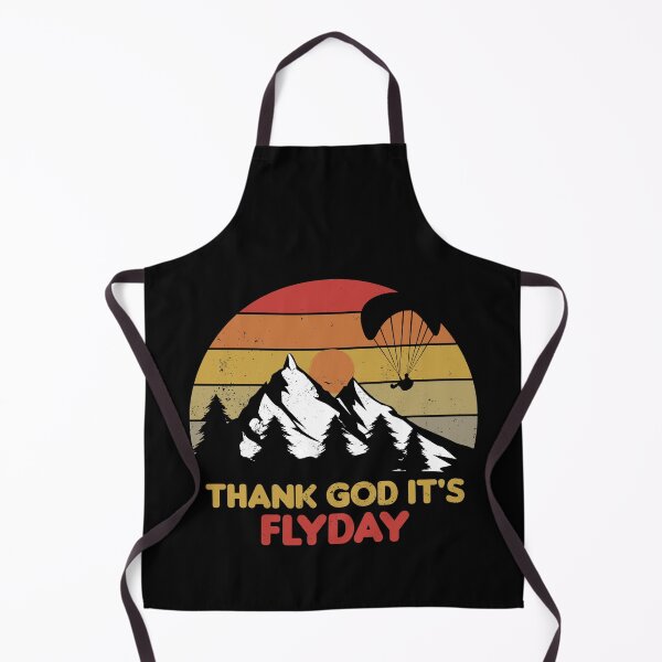 Item preview, Thank God It's Flyday, retro sunset paraglider, paragliding design designed and sold by emmjott.