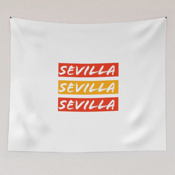 Item preview, Sevilla Sevilla lettering travel sticker tshirt minimal spain designed and sold by Tropical Blood.