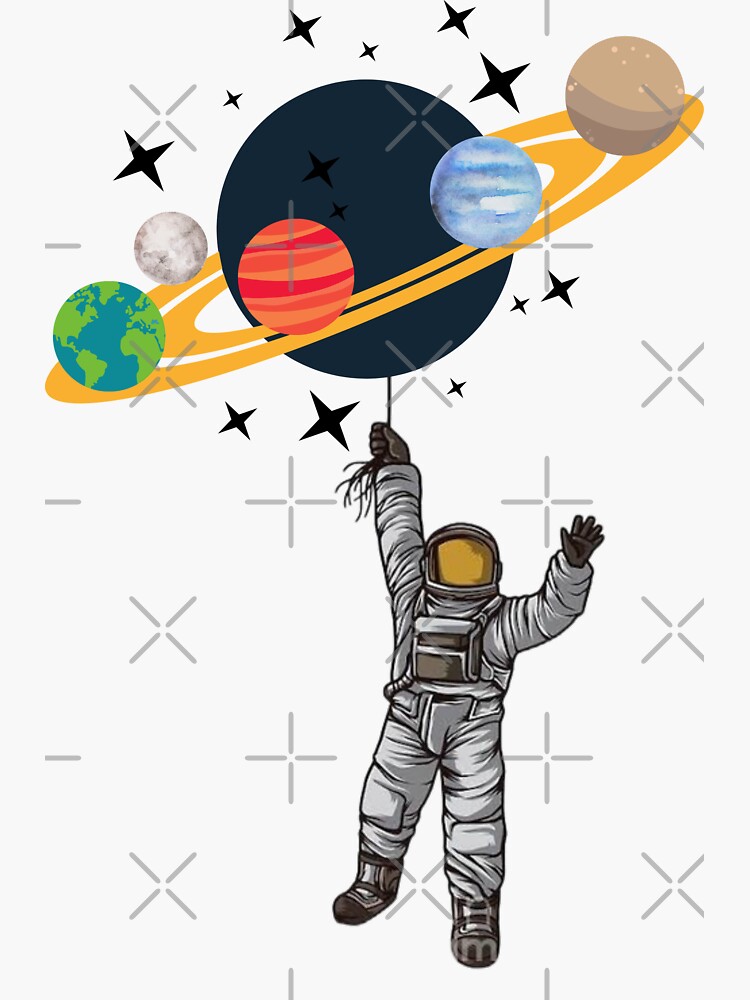 Astronaut planet space outer space astronomy' Sticker