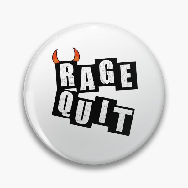 Item preview, Rage Quit - White designed and sold by BusyMonkeys.