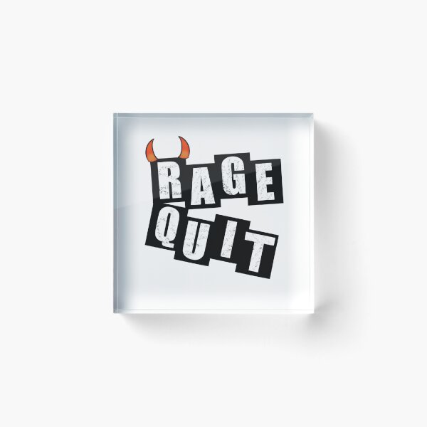 Item preview, Rage Quit - White designed and sold by BusyMonkeys.