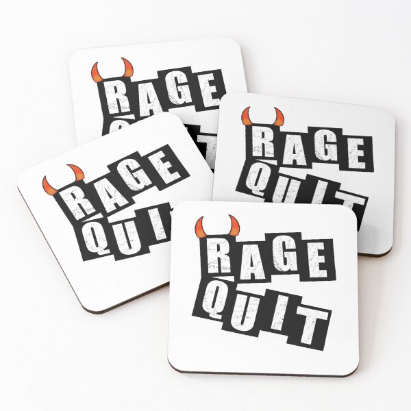 Item preview, Rage Quit - White designed and sold by BusyMonkeys.