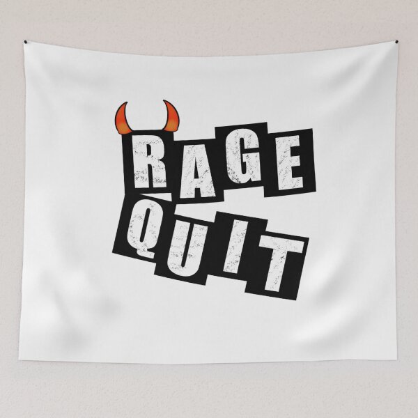 Item preview, Rage Quit - White designed and sold by BusyMonkeys.