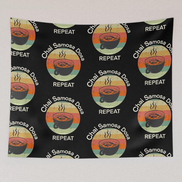 Item preview, Chai Samosa Dosa Indian Food Funny designed and sold by Life Is Beautiful.