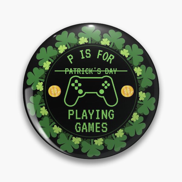 Artikelvorschau, P ist für das Spielen von Videospielen Boys St Patricks Day Men Gamer entworfen und verkauft von chanonnut.