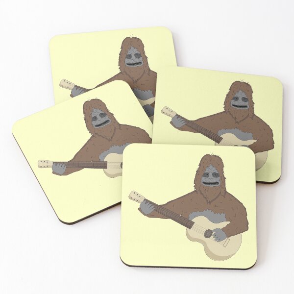 Item preview, Big lez show playing guitar , druggo , funny cute big lez show , funny guitar , funny bigfoot, i play guitar, guitar hobby,  designed and sold by SGS-.