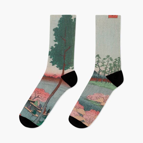 Item preview, Spring Suwa Shrine Vintage Ukiyo-e Japanese Art designed and sold by VintageArchive.