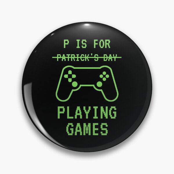 Artikelvorschau, P ist für das Spielen von Videospielen Boys St Patricks Day Men Gamer entworfen und verkauft von chanonnut.