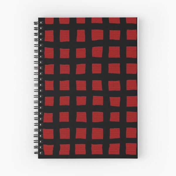 Item preview, Painted Squares Geometric Pattern - Black and Red designed and sold by vortexatelier.