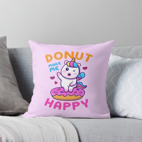 Item preview, Donut make me happy. Cute unicorn. designed and sold by PM-ArtStudio.