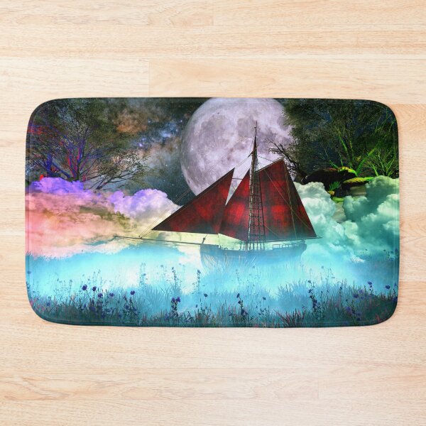 Item preview, Ship in the fog designed and sold by leaverealityart.