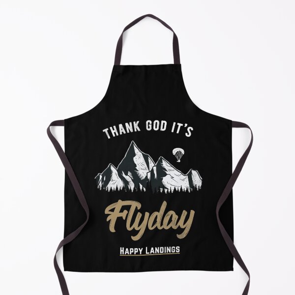 Item preview, Thank God It's Flyday, retro paragliding, paraglider design designed and sold by emmjott.