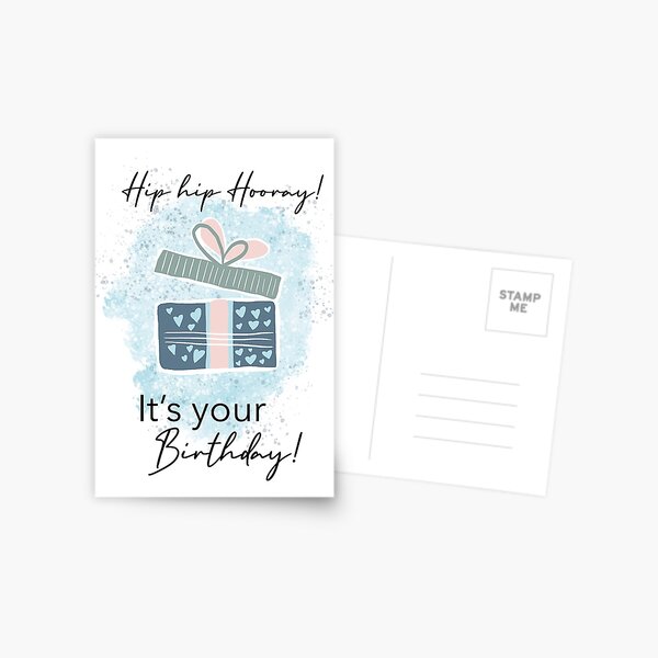 Hip Hip Hooray, It's your Birthday Postkarte