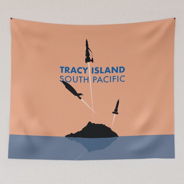 Item preview, Tracy Island 'Thunderbirds' Art - Daytime Colour Scheme designed and sold by PilgrimageShop.