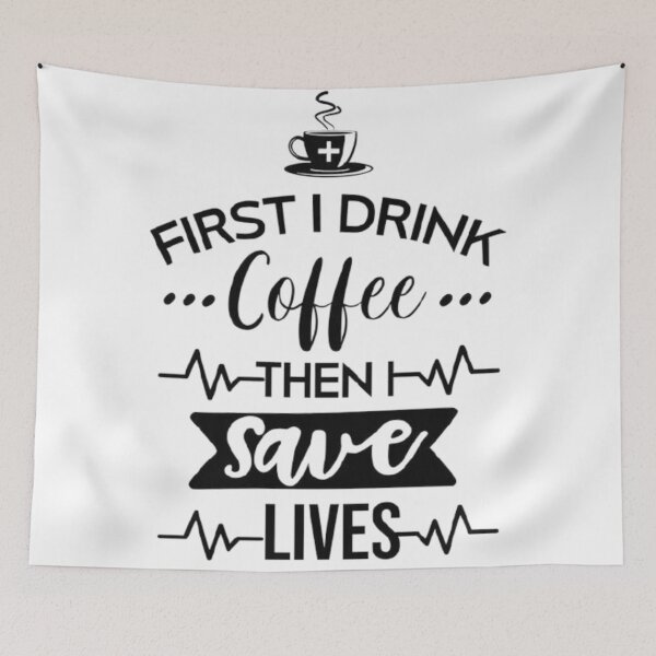 Item preview,  first i drink coffee then i save lives designed and sold by Jesar.