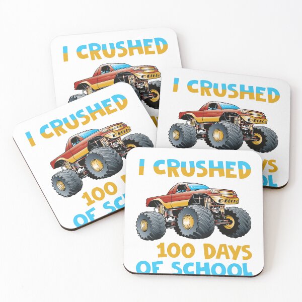 Item preview, I Crushed 100 Days Of School Monster Truck designed and sold by Realme9876.