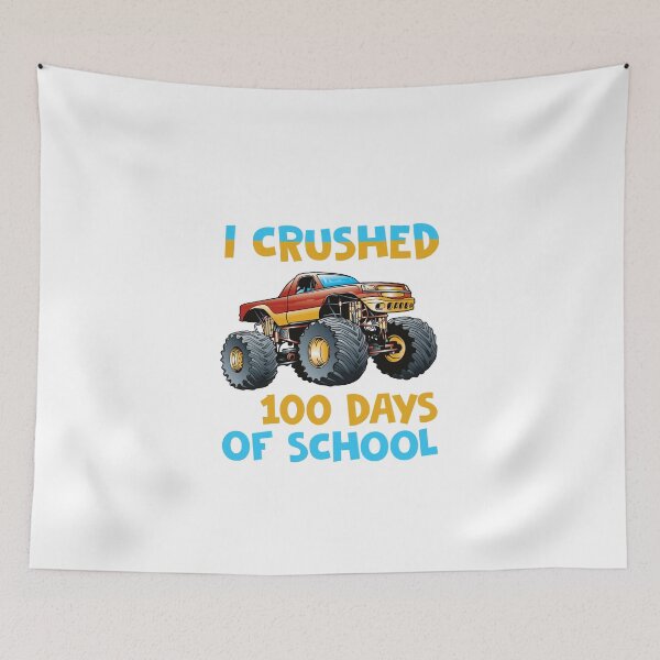 Item preview, I Crushed 100 Days Of School Monster Truck designed and sold by Realme9876.
