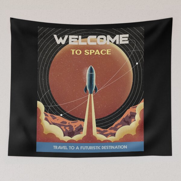 Item preview, Welcome To Space Vintage Illustration designed and sold by infleims.