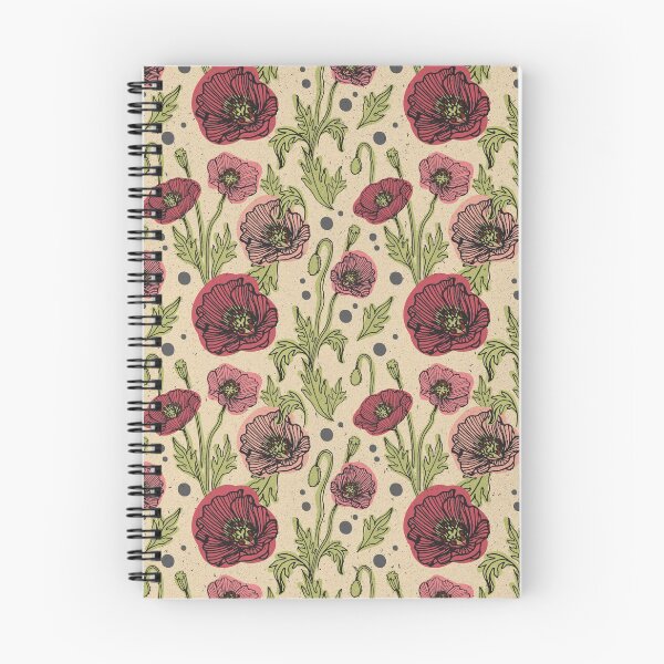 Item preview, My hand drawn Icelandic poppies on a new spring palette designed and sold by Loopyful Design.