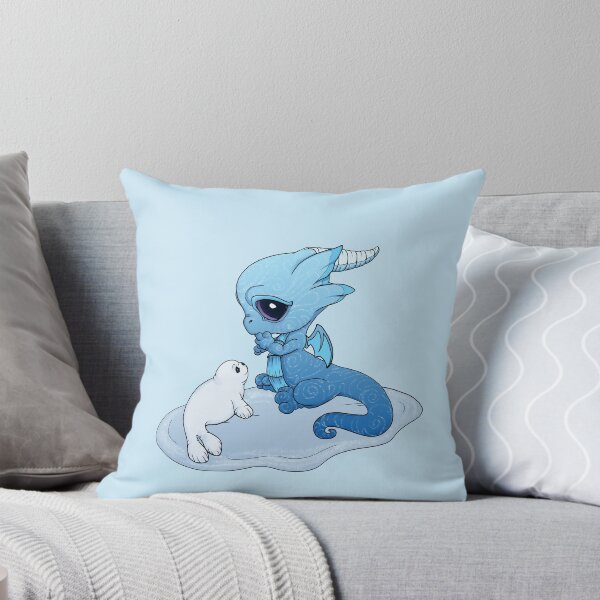 Aperçu de l'œuvre Petit dragon bleu se faisant des amis créée et vendue par bittybiteyones.