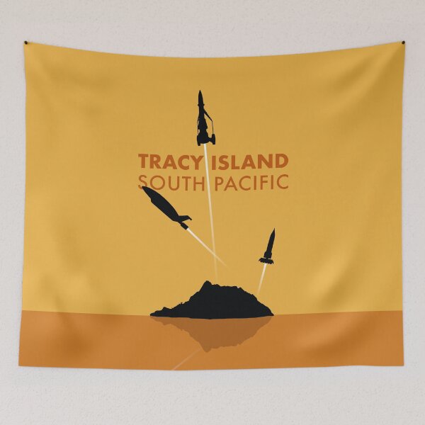 Item preview, Tracy Island 'Thunderbirds' Art - Sunset Colour Scheme designed and sold by PilgrimageShop.