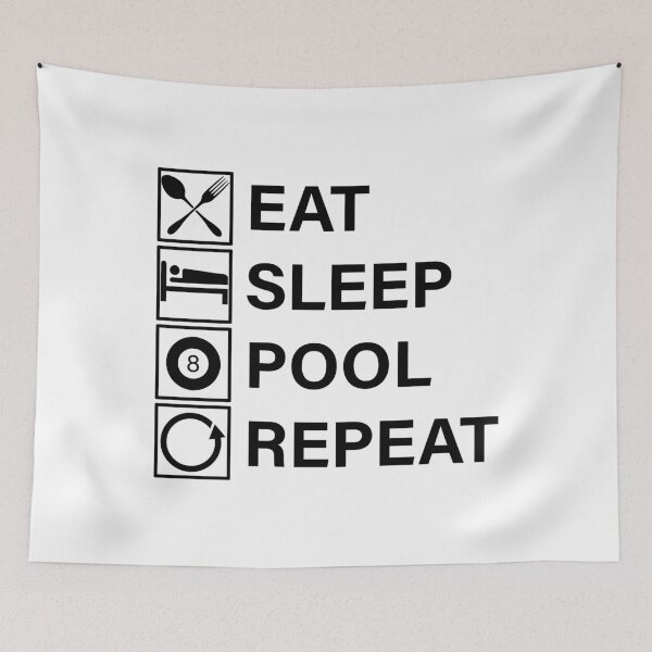 Item preview, Eat Sleep Pool Repeat designed and sold by Adel Qasem.