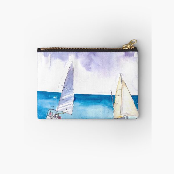 Item preview, Regatta with Sailboats in Fresh Caribbean Breeze designed and sold by artshop77.