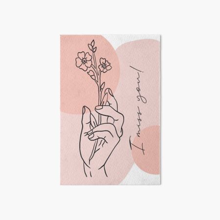 I miss you Flower Galeriedruck