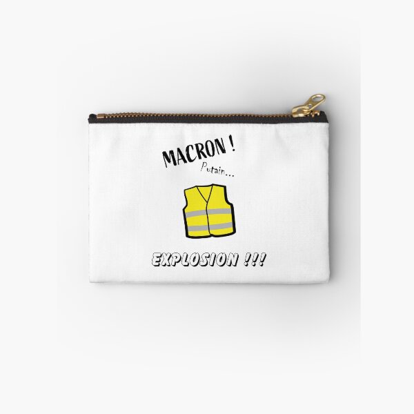 Item preview, Macron (ptn ..) explosion !!! - Yellow Vests designed and sold by Bratak.