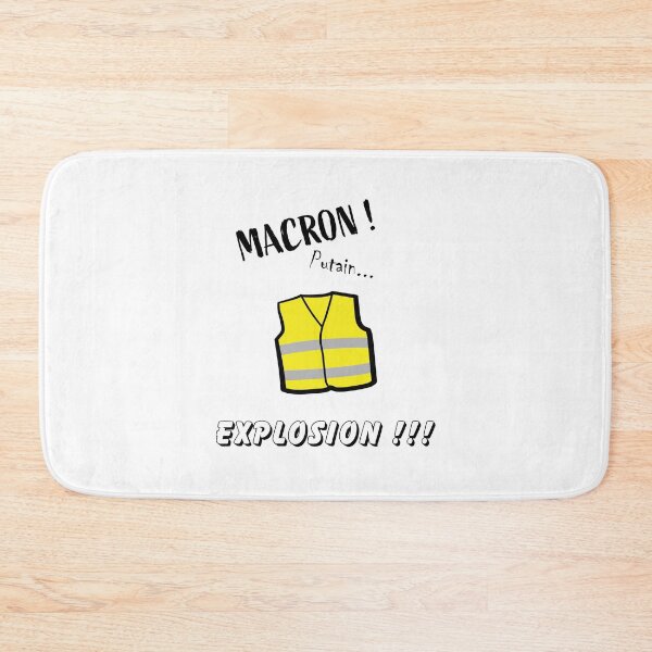 Item preview, Macron (ptn ..) explosion !!! - Yellow Vests designed and sold by Bratak.