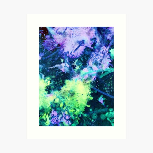Abstract Chalk 2 Art Print