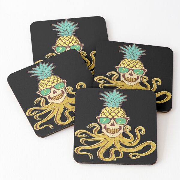 Item preview, Skull Pineapple Octopus designed and sold by mewsis.