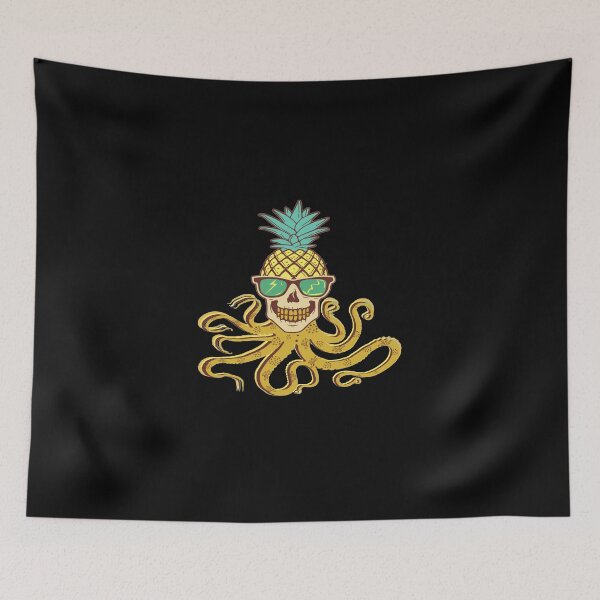 Item preview, Skull Pineapple Octopus designed and sold by mewsis.
