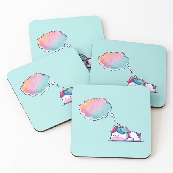 Item preview, Unicorn dreaming in rainbow colours designed and sold by Tania Steyn.
