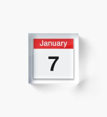 January 7th Acrylic Block