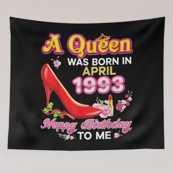 Item preview, A Queen Was Born In April 1993 28th Happy Birthday To Me designed and sold by koenhfu06.