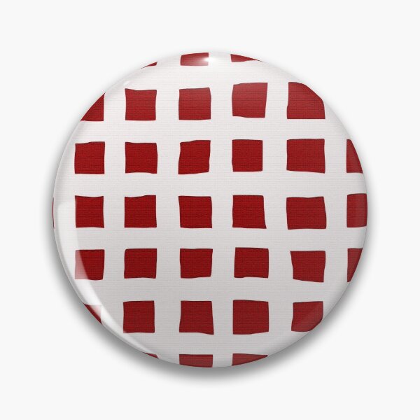 Item preview,  White and Red Painted Squares Geometric Pattern  designed and sold by vortexatelier.