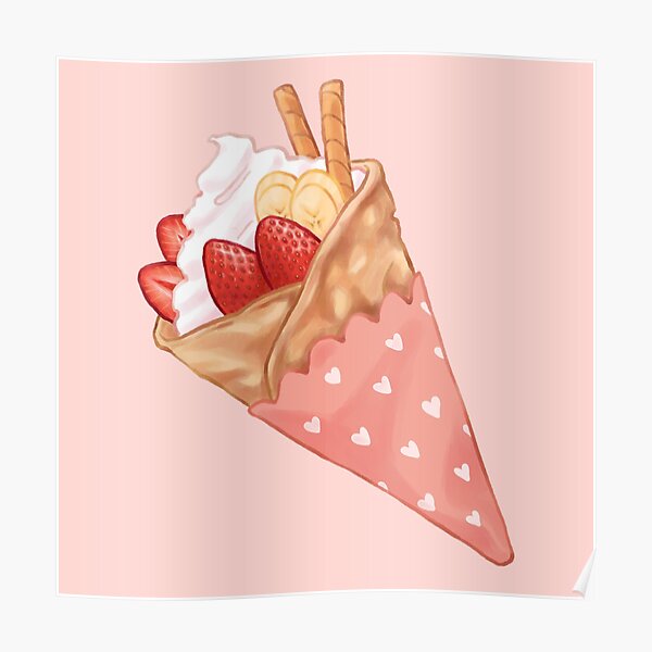 "Japanese crepe" Poster for Sale by marinazapfan Redbubble