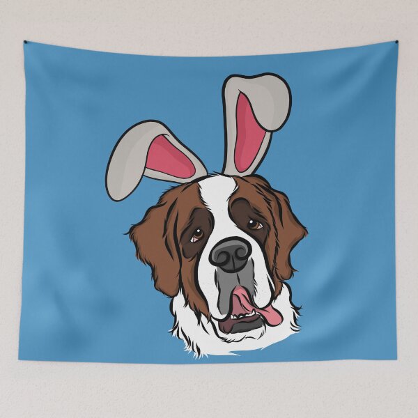 Item preview, Goofy St. Bernard Bunny  designed and sold by rmcbuckeye.