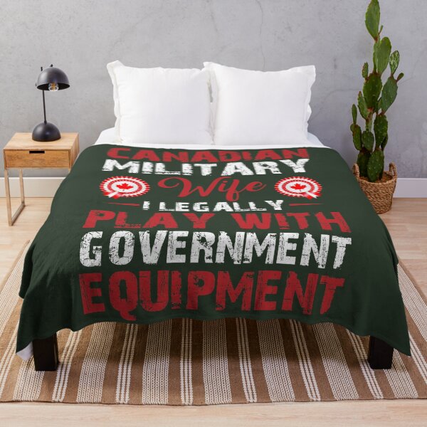 Item preview, 'CANADIAN WIFE I LEGALLY PLAY WITH GOVERNMENT EQUIPMENT' COLLECTION designed and sold by JRM Tees & More Store.