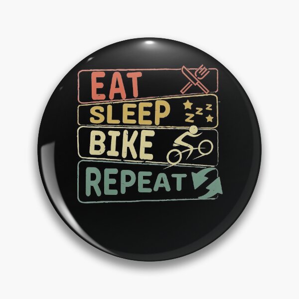 Item preview, Eat Sleep BIKE Repeat Fahrrad Spruch Herren Damen Kinder  designed and sold by orvillesznpb70.