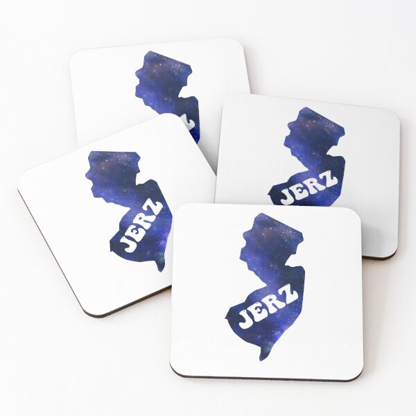 Item preview, New Jerz New Jersey NJ State | JERZ Groovy Blue Galaxy designed and sold by Rabbitti.