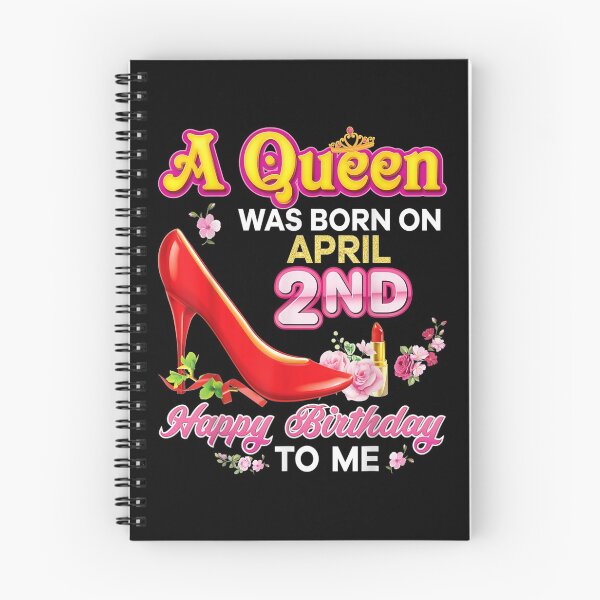Item preview, A Queen Was Born On April 2 2nd Happy Birthday To Me Pink designed and sold by koenhfu06.