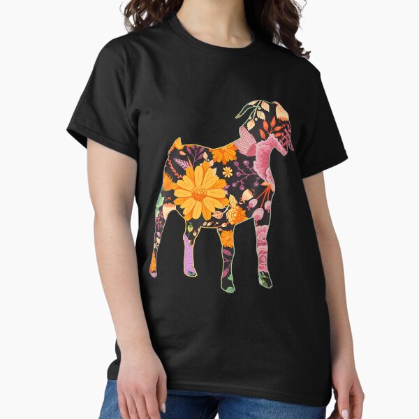 Floral Flower Vintage Retro Shirt - Boer Goat Lover T-Shirt Floral Flower Vintage Retro Shirt - Boer Goat Lover T-Shirt
