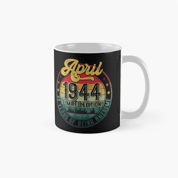 Item preview, 77th Birthday Gifts 77 Years Old Retro Born In April 1944 designed and sold by SeanRichar.
