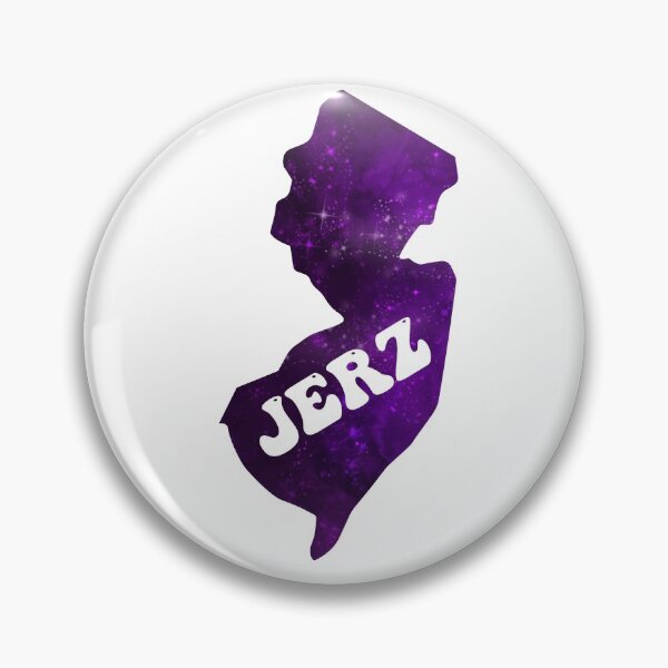 Item preview, New Jerz New Jersey NJ State | JERZ Groovy Purple Galaxy designed and sold by Rabbitti.