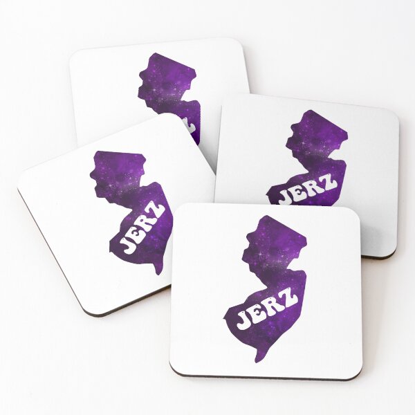 Item preview, New Jerz New Jersey NJ State | JERZ Groovy Purple Galaxy designed and sold by Rabbitti.