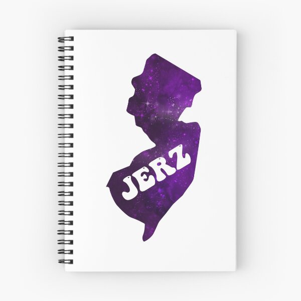 Item preview, New Jerz New Jersey NJ State | JERZ Groovy Purple Galaxy designed and sold by Rabbitti.