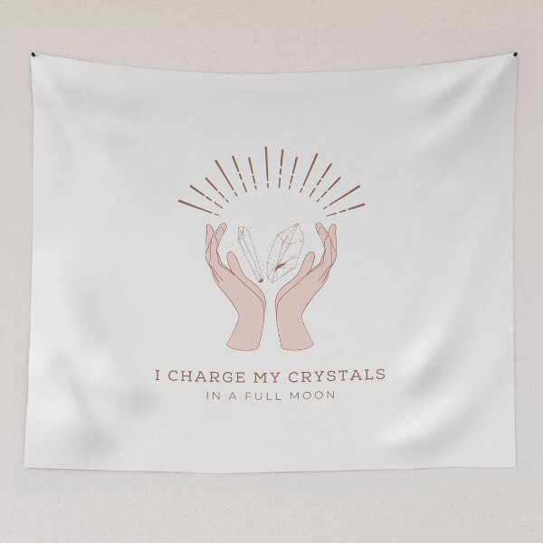 Item preview, I Charge My Crystals In a Full Moon designed and sold by heyitsclara.