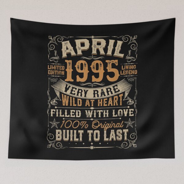 Item preview, Born In April 1995 26th Birthday Gift Retro 26 Years Old designed and sold by sellexxf69.